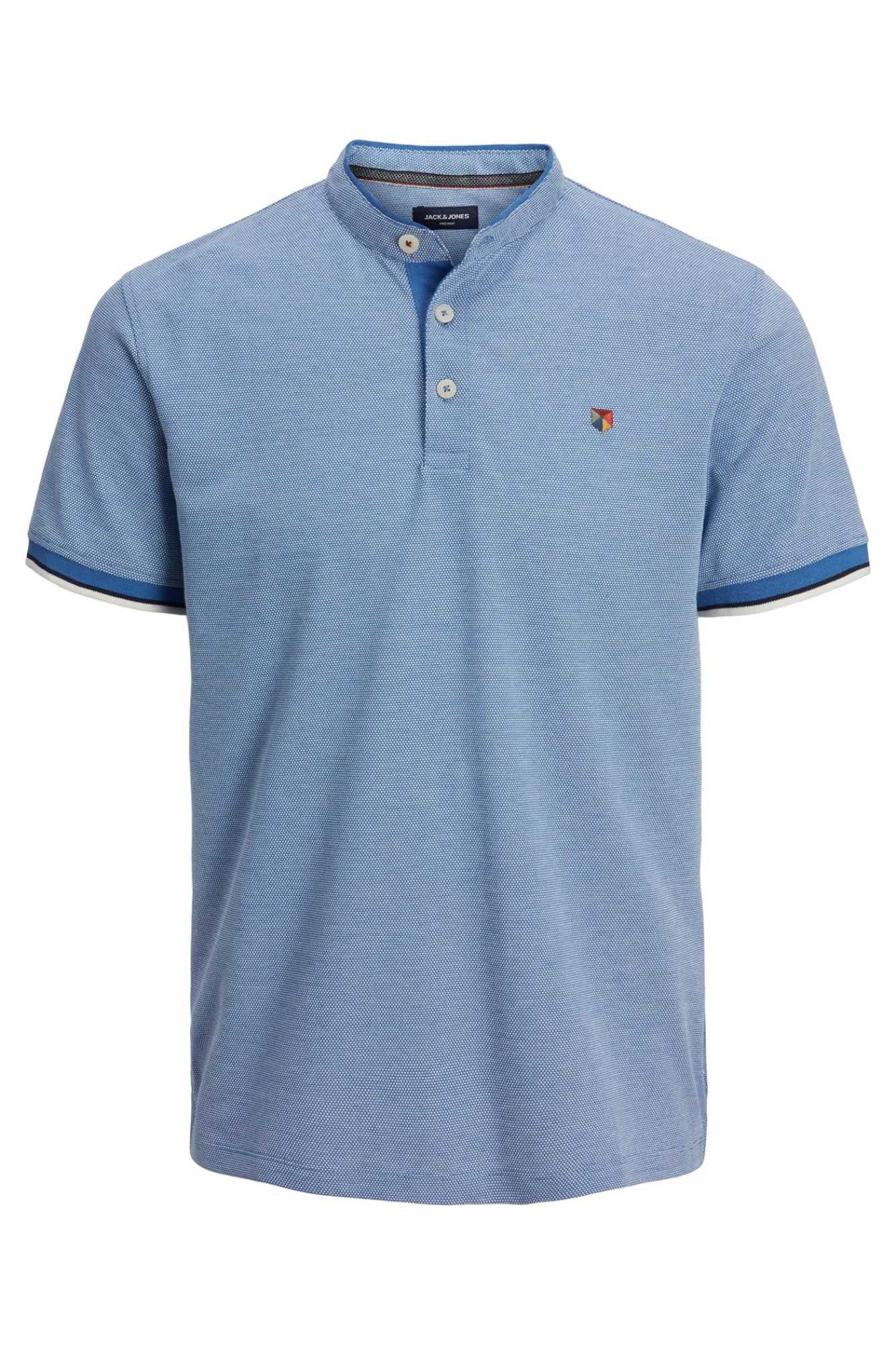 Jack & Jones Polo Cuello Mao Azul