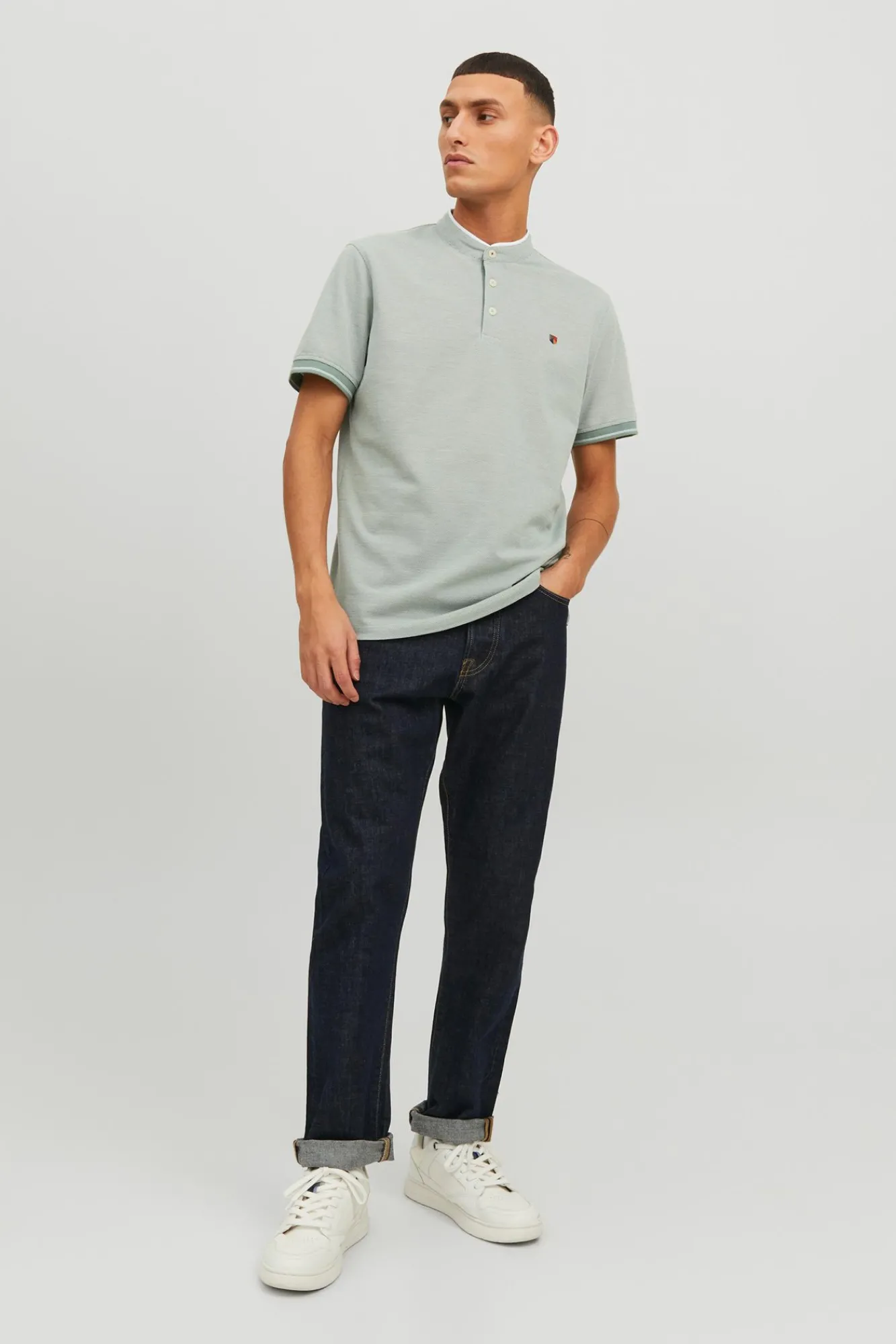 Jack & Jones Polo Cuello Mao Verde