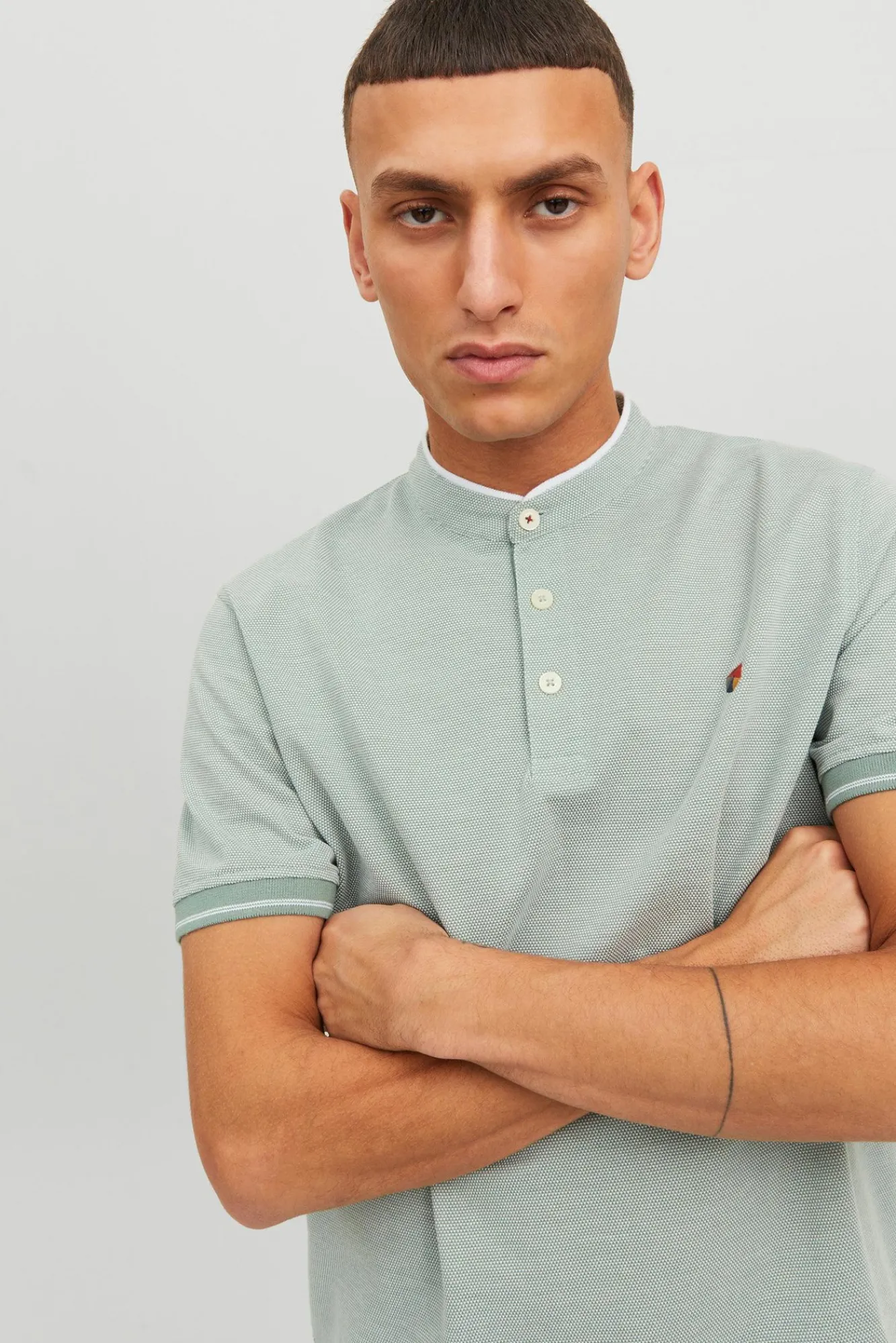 Jack & Jones Polo Cuello Mao Verde