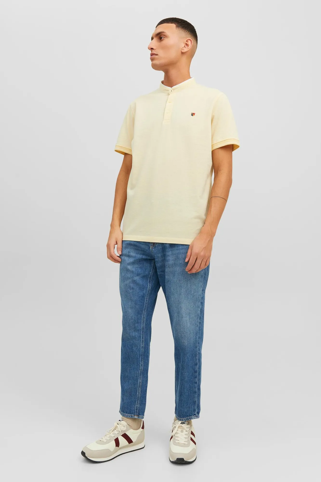 Jack & Jones Polo Cuello Mao Amarillo Online