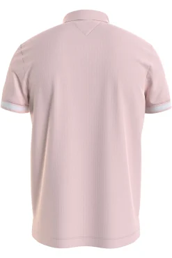 Tommy Jeans Polo De Hombre De Manga Corta . Rosa Hot