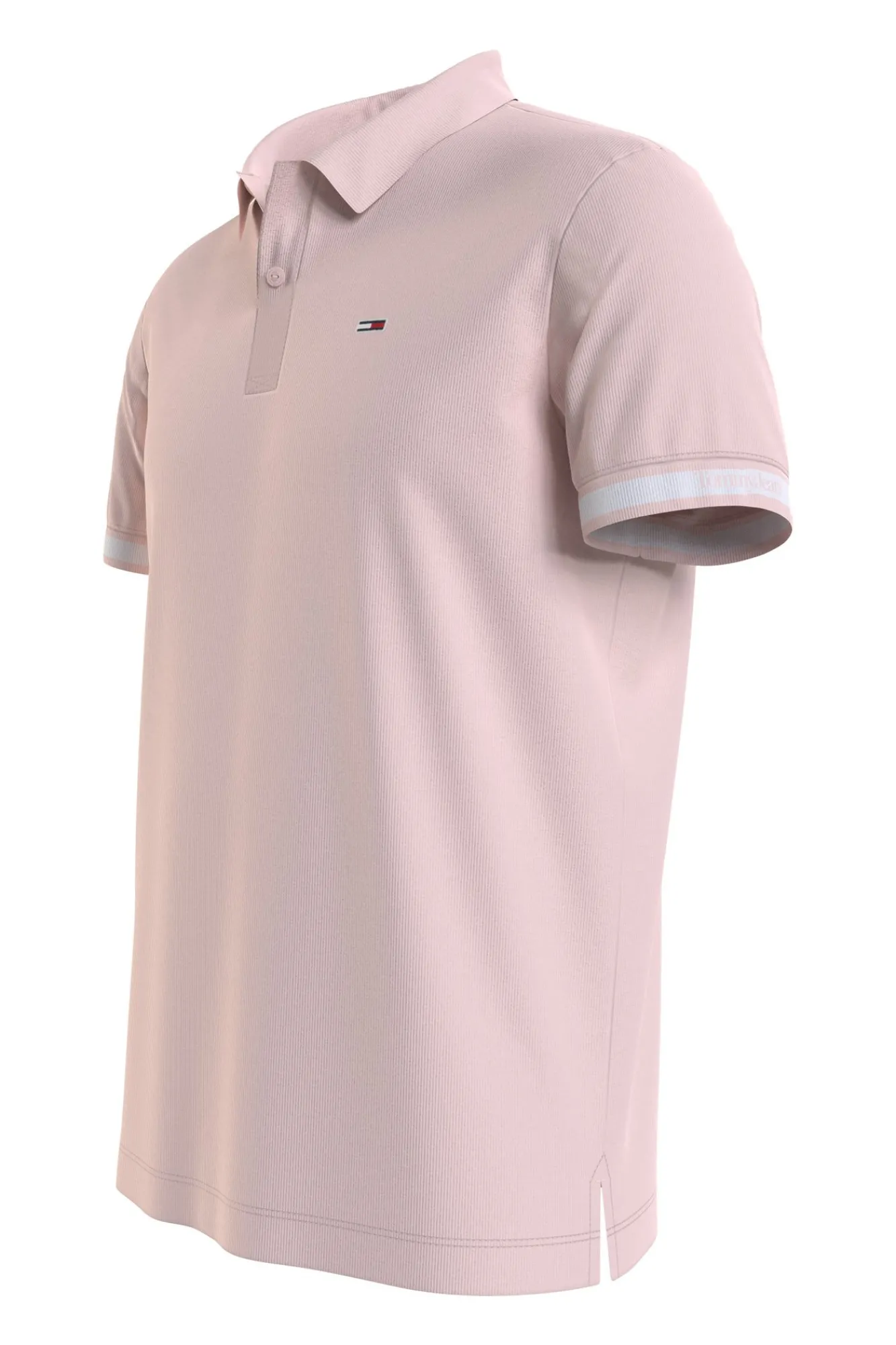 Tommy Jeans Polo De Hombre De Manga Corta . Rosa Hot