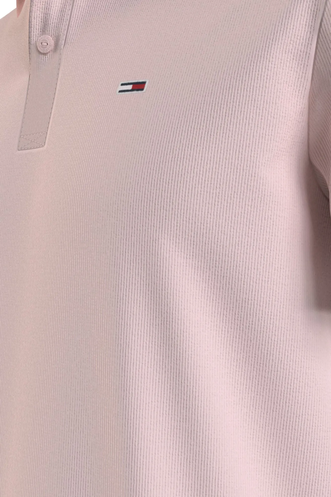 Tommy Jeans Polo De Hombre De Manga Corta . Rosa Hot