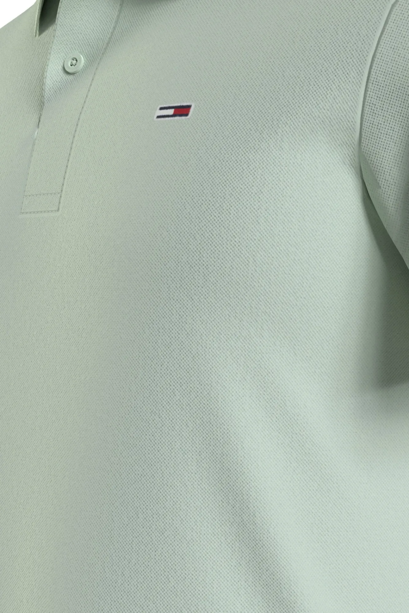 Tommy Jeans Polo De Hombre De Manga Corta . Verde Hot