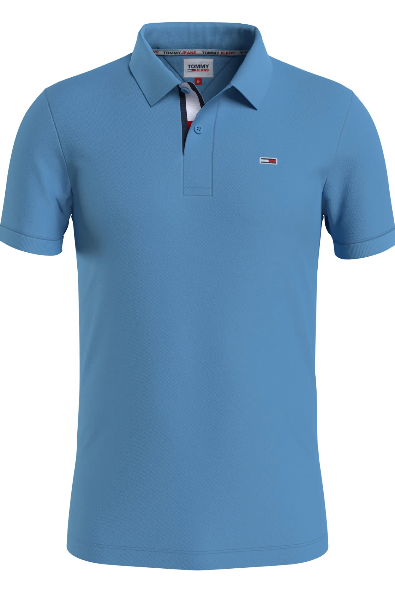 Tommy Jeans Polo De Hombre De Manga Corta . Azul Indigo Outlet
