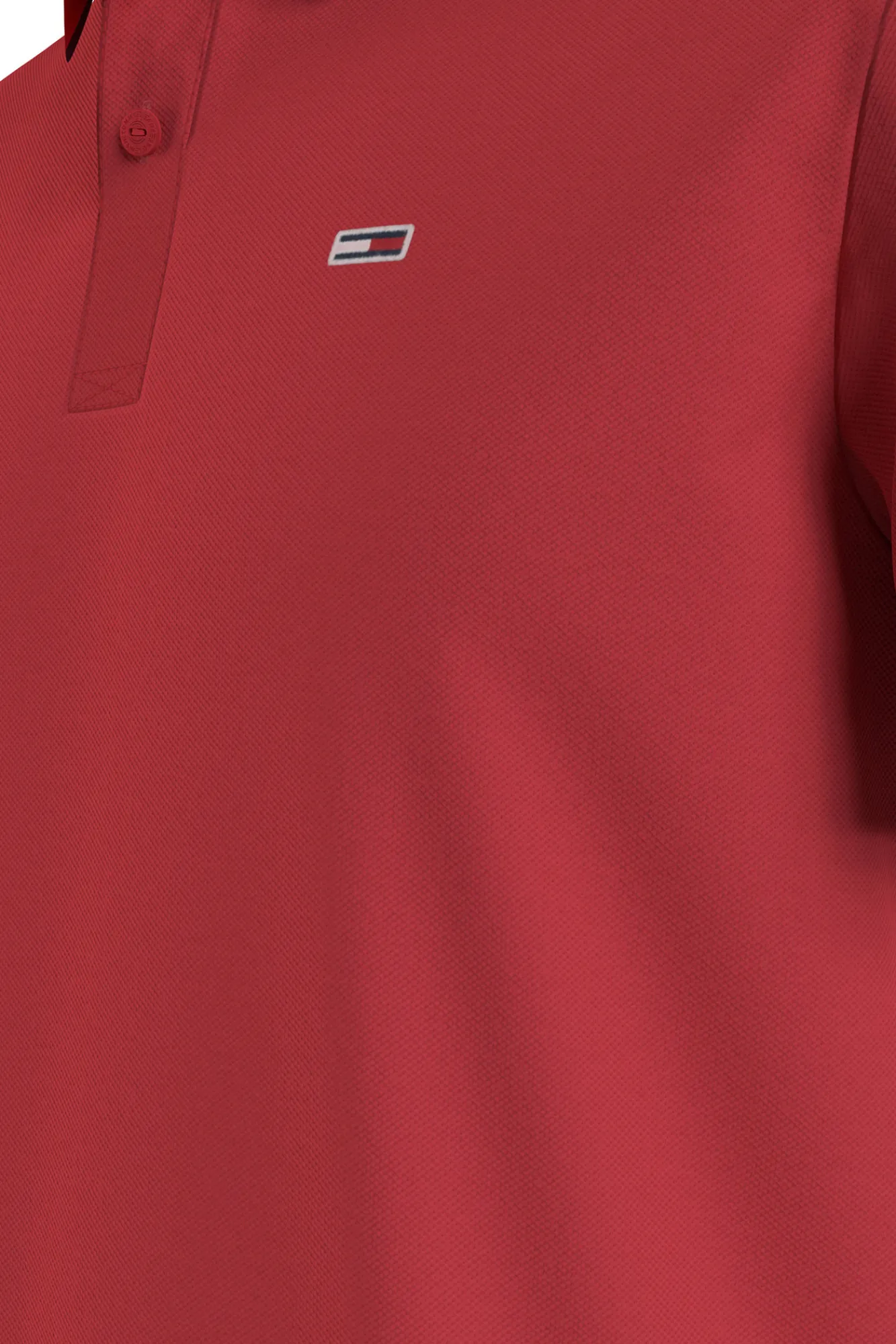 Tommy Jeans Polo De Hombre De Manga Corta . Rojo Outlet