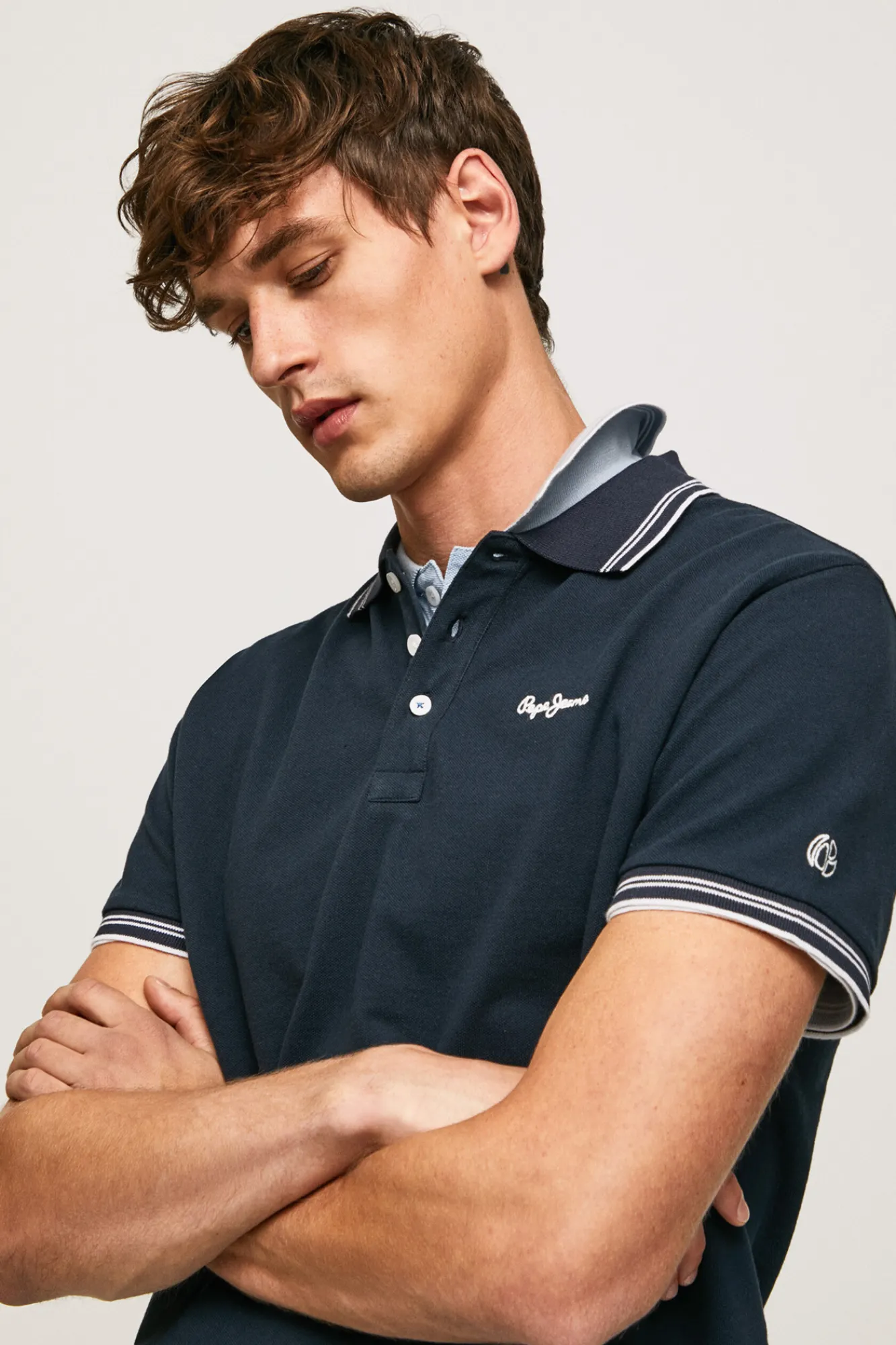 Pepe Jeans Polo De Hombre Manga Corta Pique. Navy Outlet