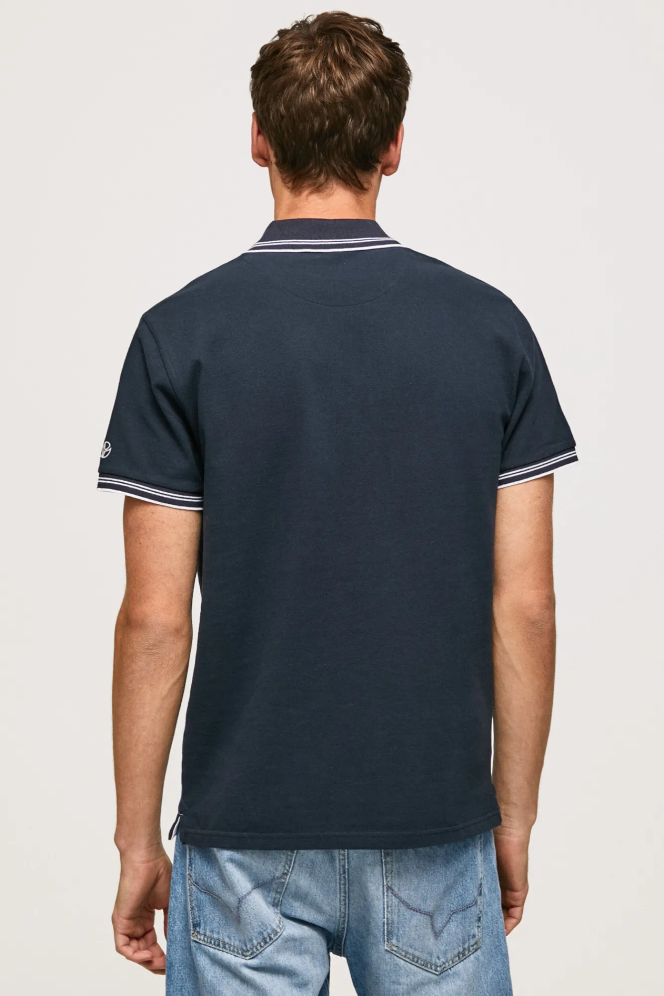 Pepe Jeans Polo De Hombre Manga Corta Pique. Navy Outlet