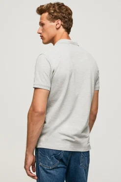 Pepe Jeans Polo De Hombre Manga Corta. Gris Claro Outlet
