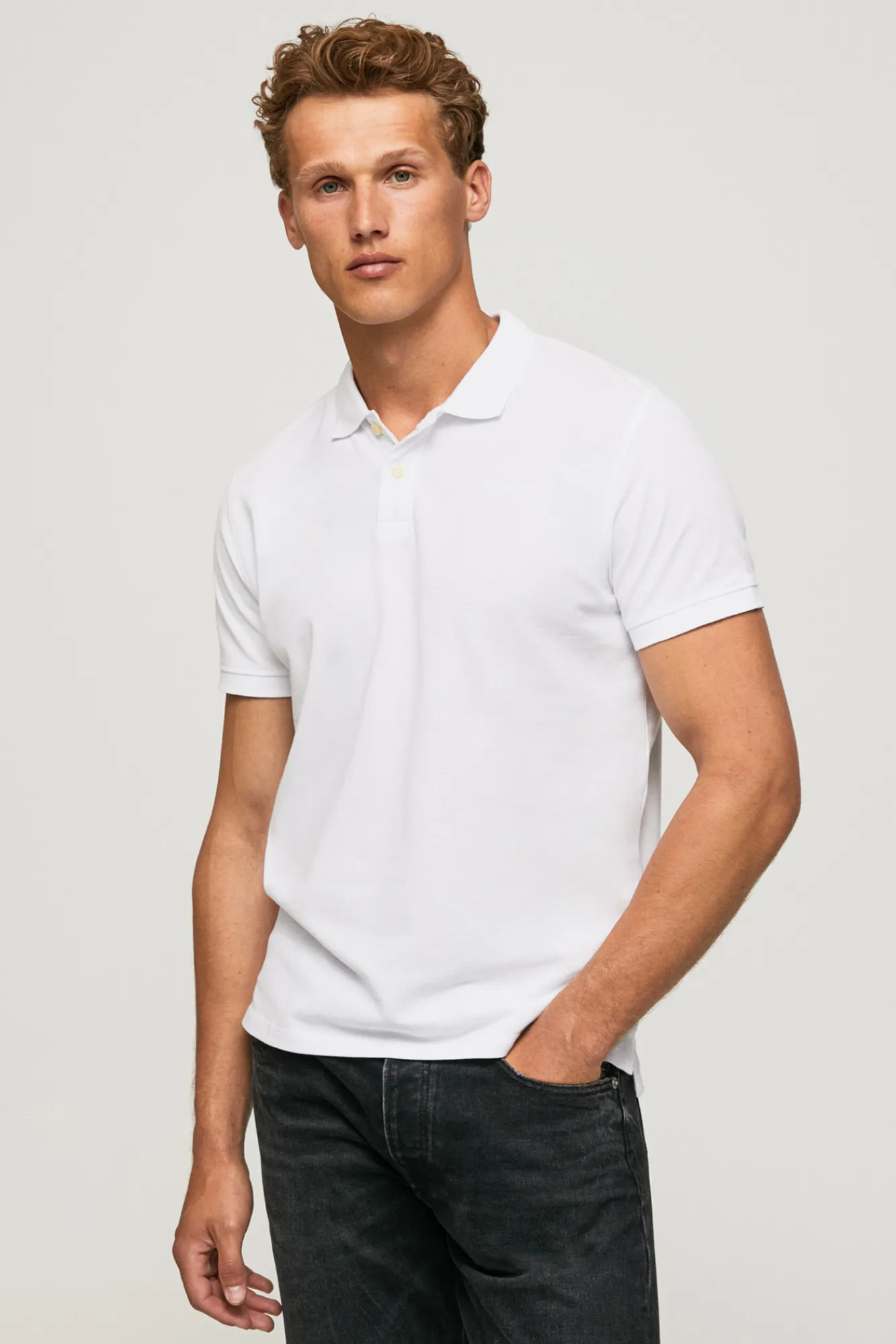Pepe Jeans Polo De Hombre Manga Corta. Blanco Discount