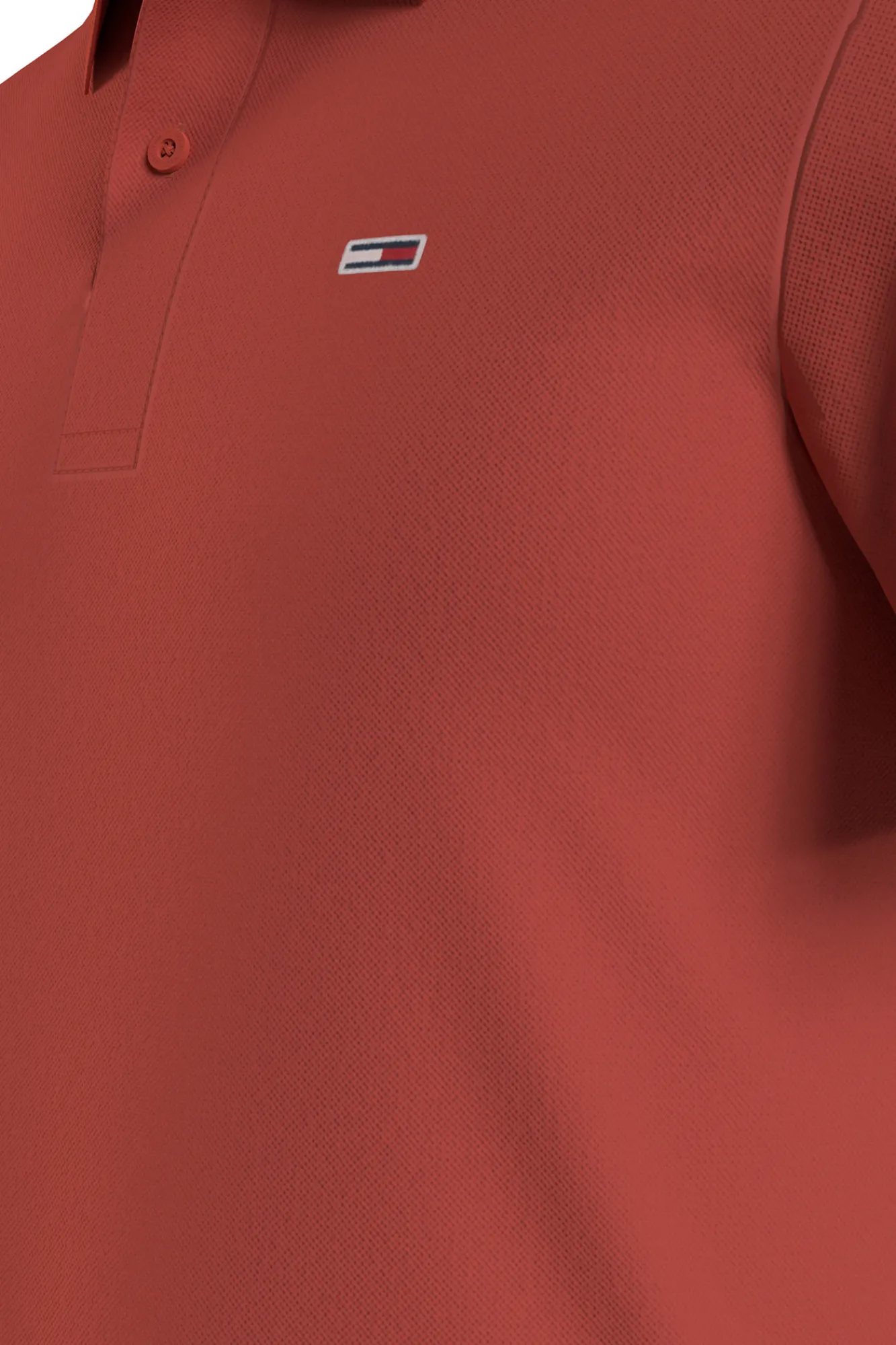 Tommy Jeans Polo De Hombre Slim Naranja Best