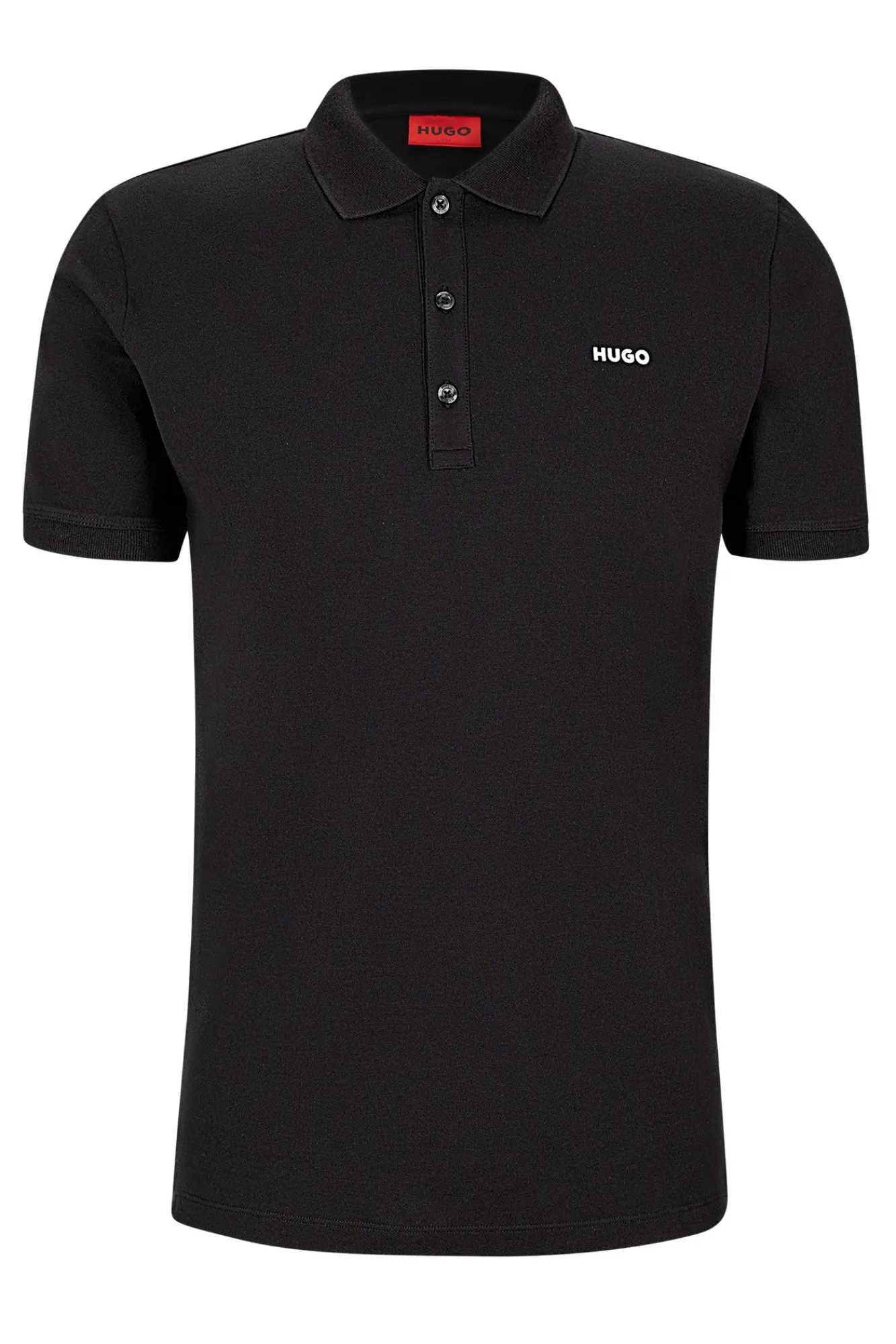 HUGO Polo De Manga Corta Negro Clearance