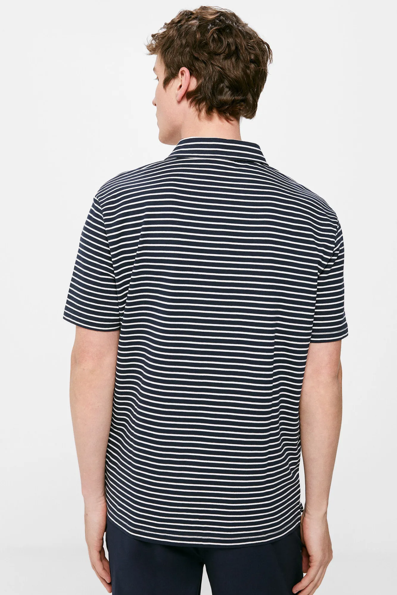 * Polo Jersey Multiraya Bolsillo Navy