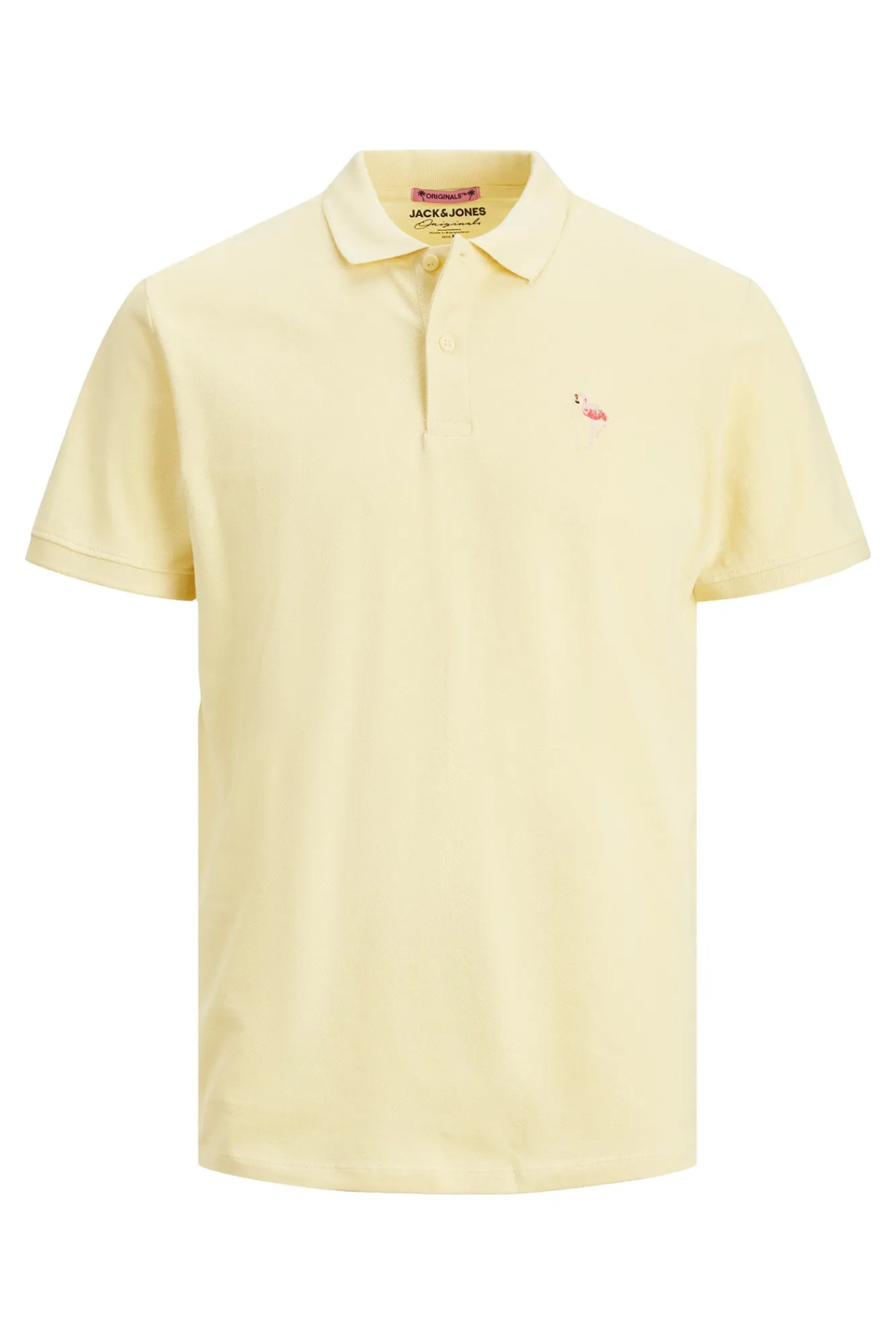 Jack & Jones Polo Liso Amarillo New