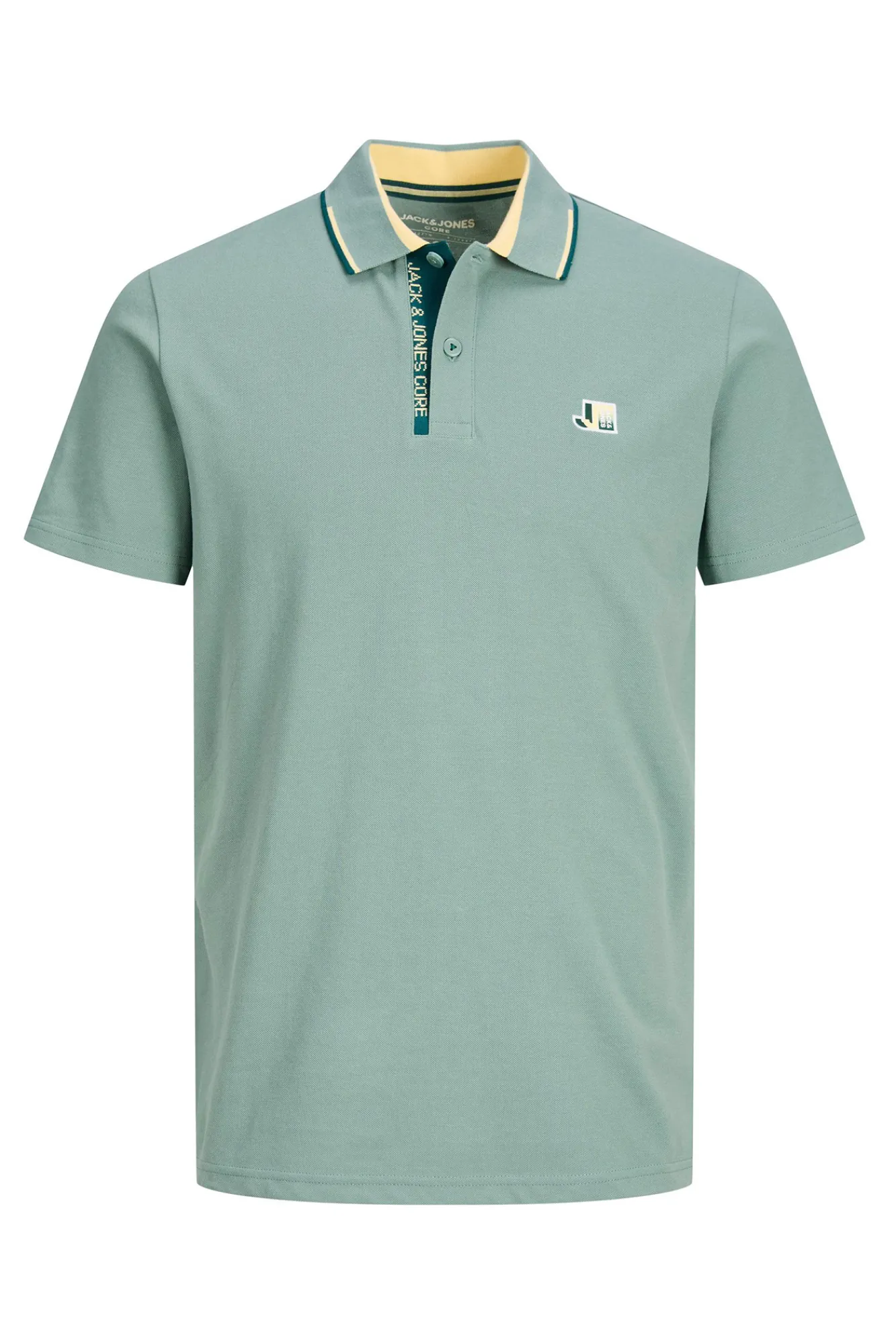 Jack & Jones Polo Liso Manga Corta Verde Hot