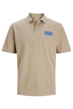 Jack & Jones Polo Logo Marron Medio New