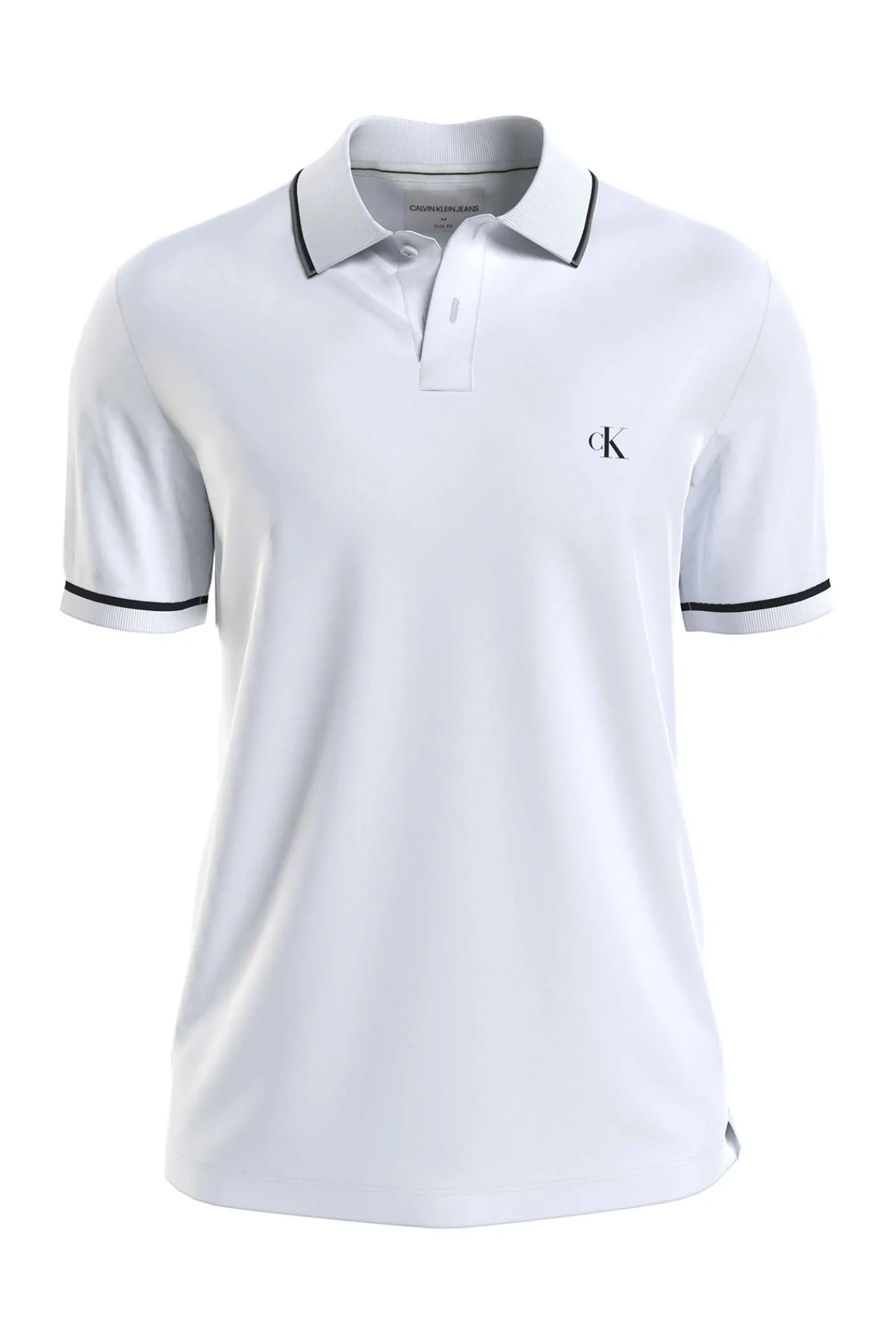 Calvin Klein Polo Manga Corta Blanco Best