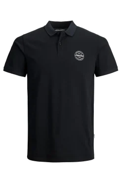 Jack & Jones Polo Manga Corta Negro Outlet