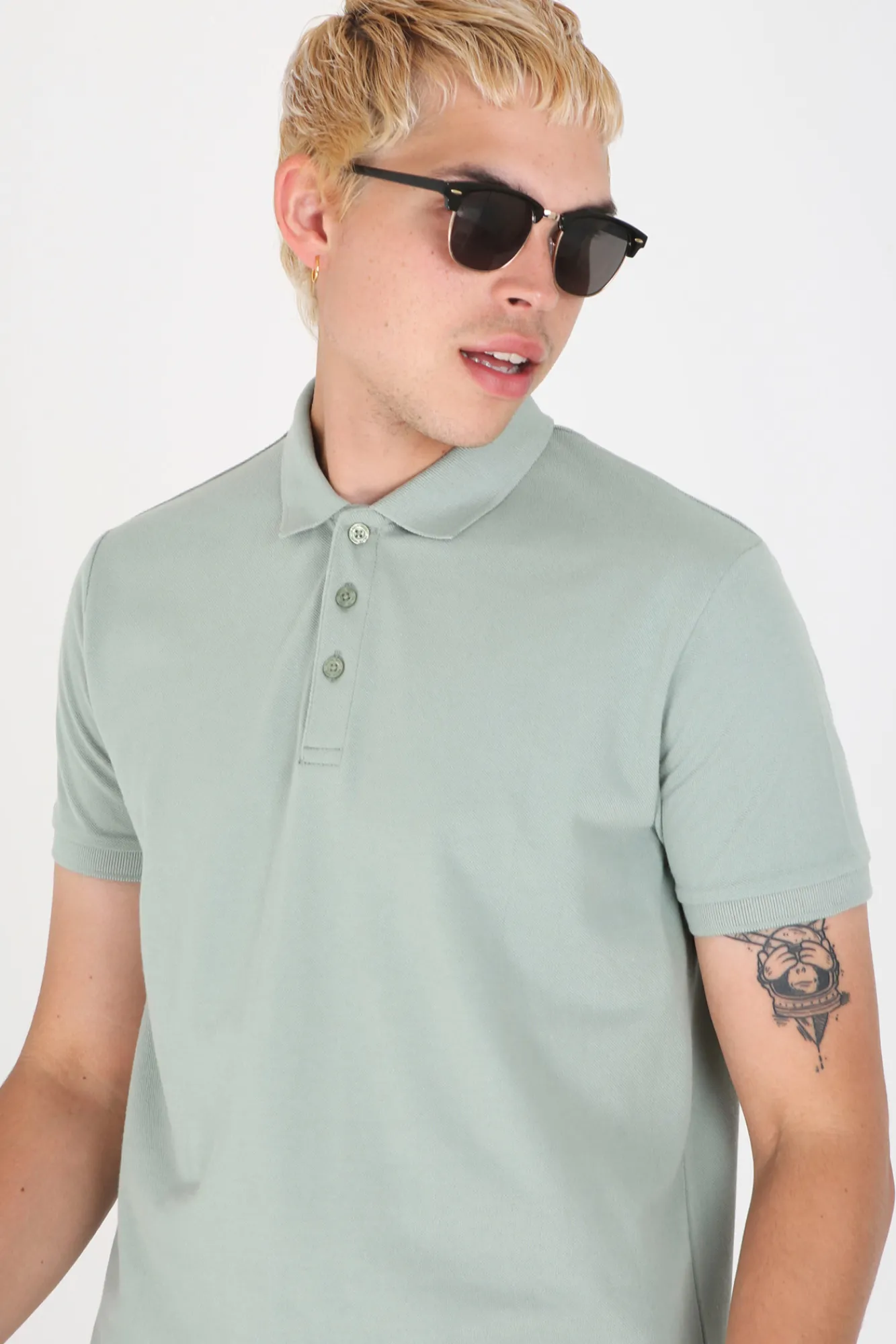 Brave Soul Polo Manga Corta. Verde Sale