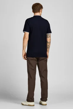 Jack & Jones Polo Manga Corta Navy Discount