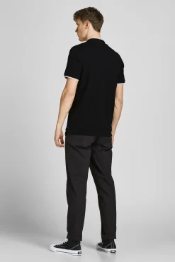 Jack & Jones Polo Manga Corta Negro Outlet