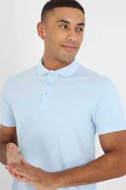 Brave Soul Polo Manga Corta. Azul Sale