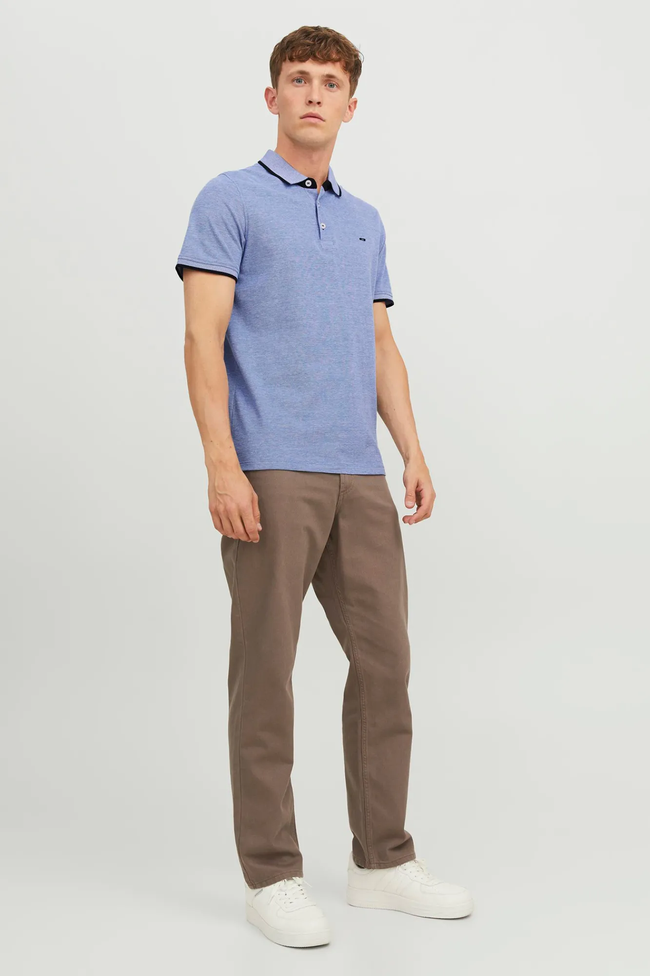 Jack & Jones Polo Manga Corta Azul Outlet