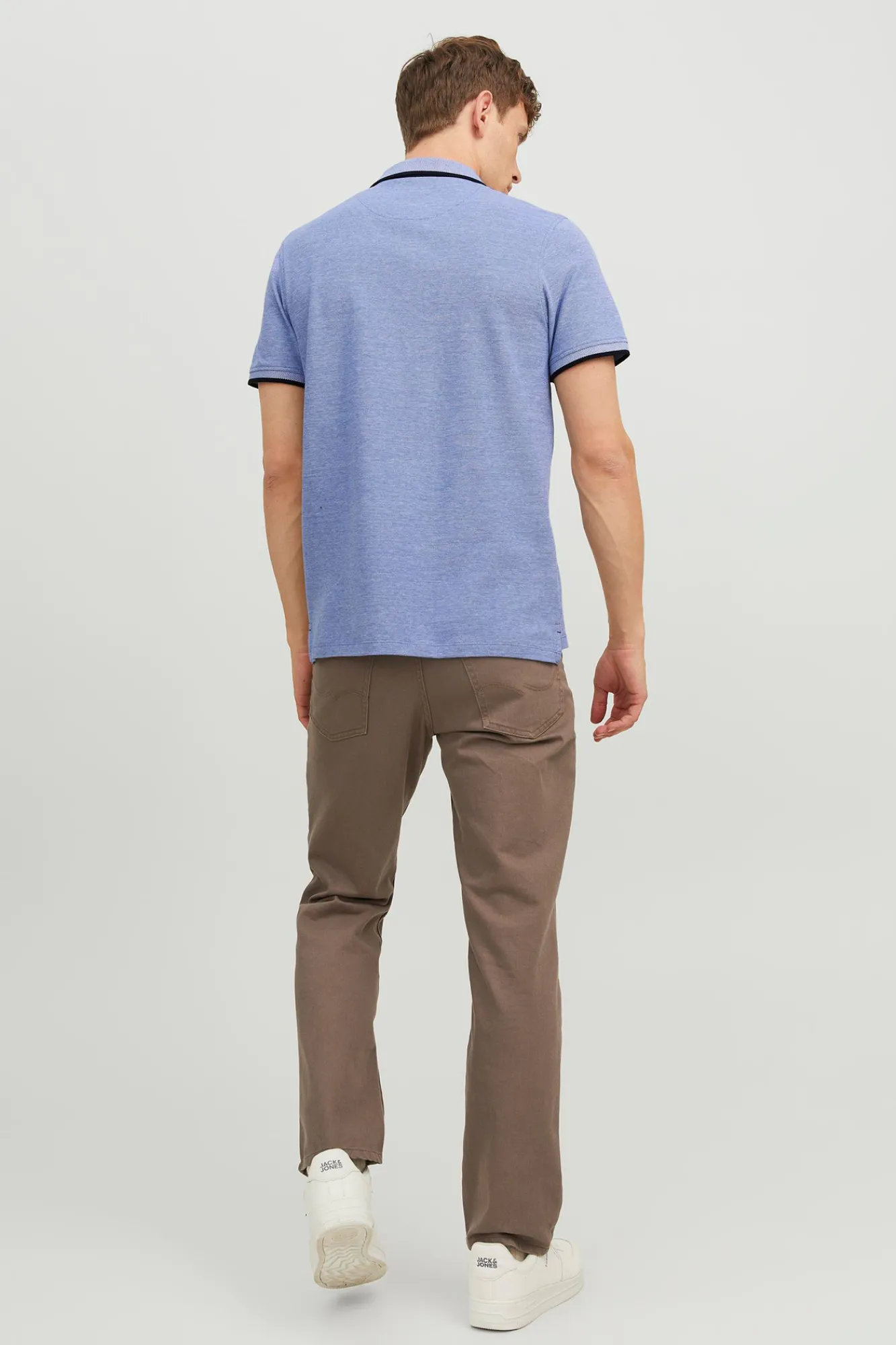 Jack & Jones Polo Manga Corta Azul Outlet