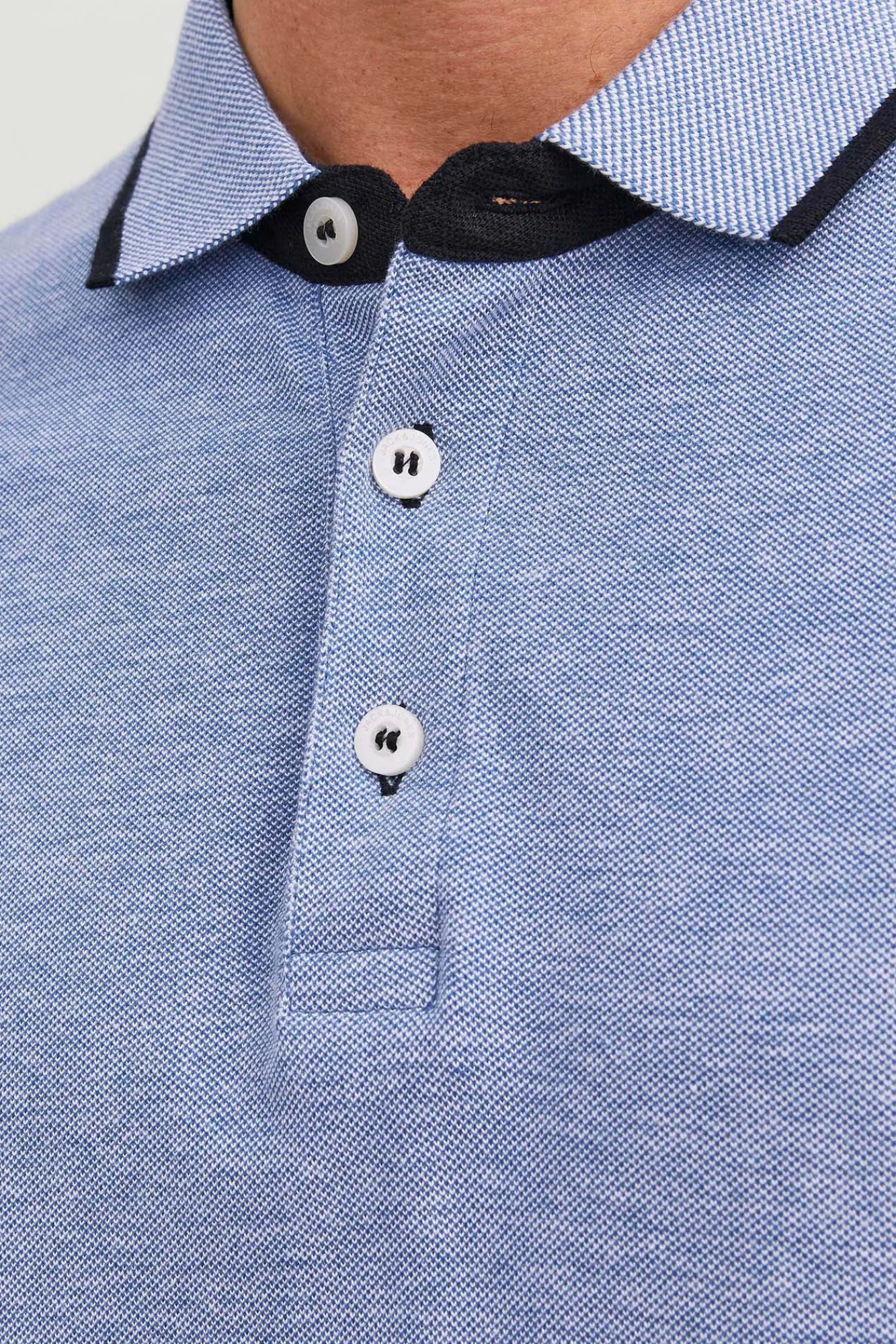 Jack & Jones Polo Manga Corta Azul Outlet