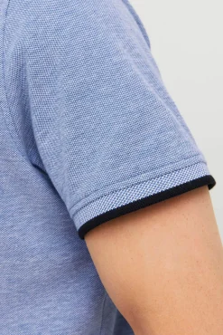 Jack & Jones Polo Manga Corta Azul Outlet