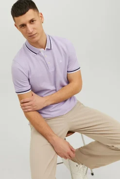Jack & Jones Polo Manga Corta Morado Sale