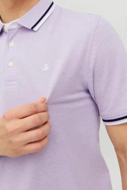 Jack & Jones Polo Manga Corta Morado Sale