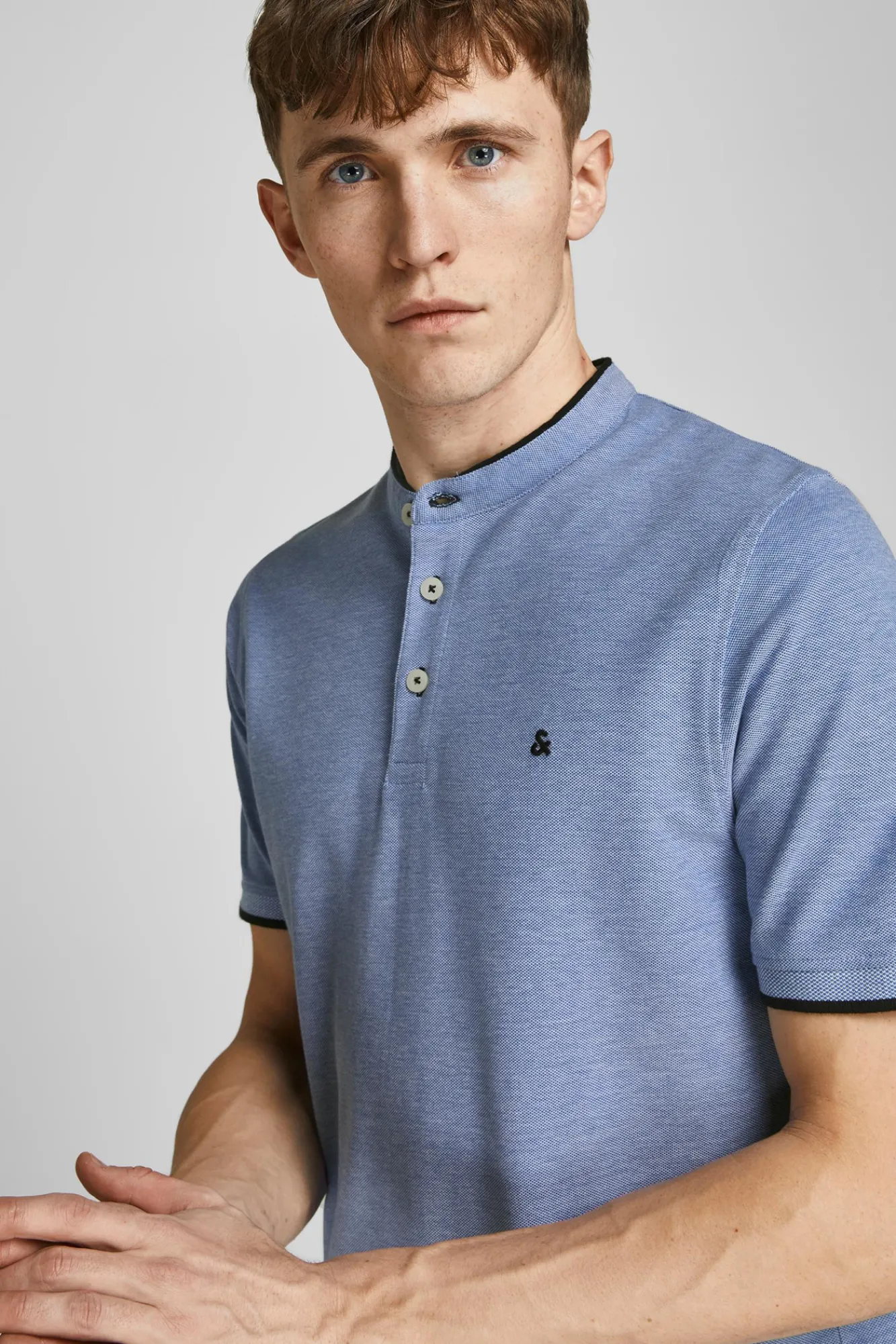 Jack & Jones Polo Manga Corta Azul Outlet