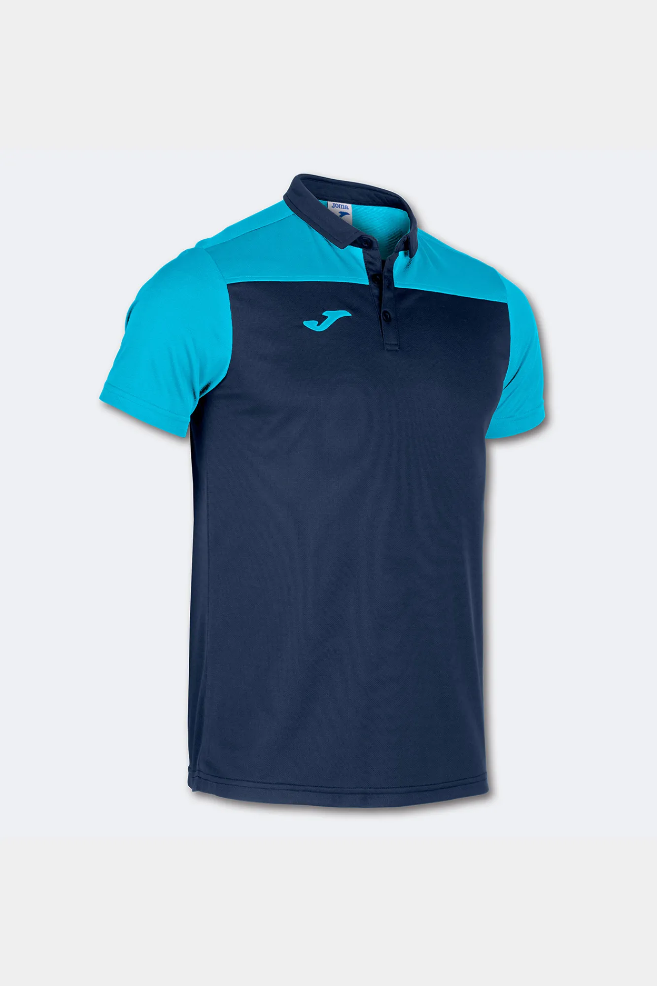 Joma Polo Manga Corta Hobby Ii Marino Turquesa Fluor Azul Medio Best