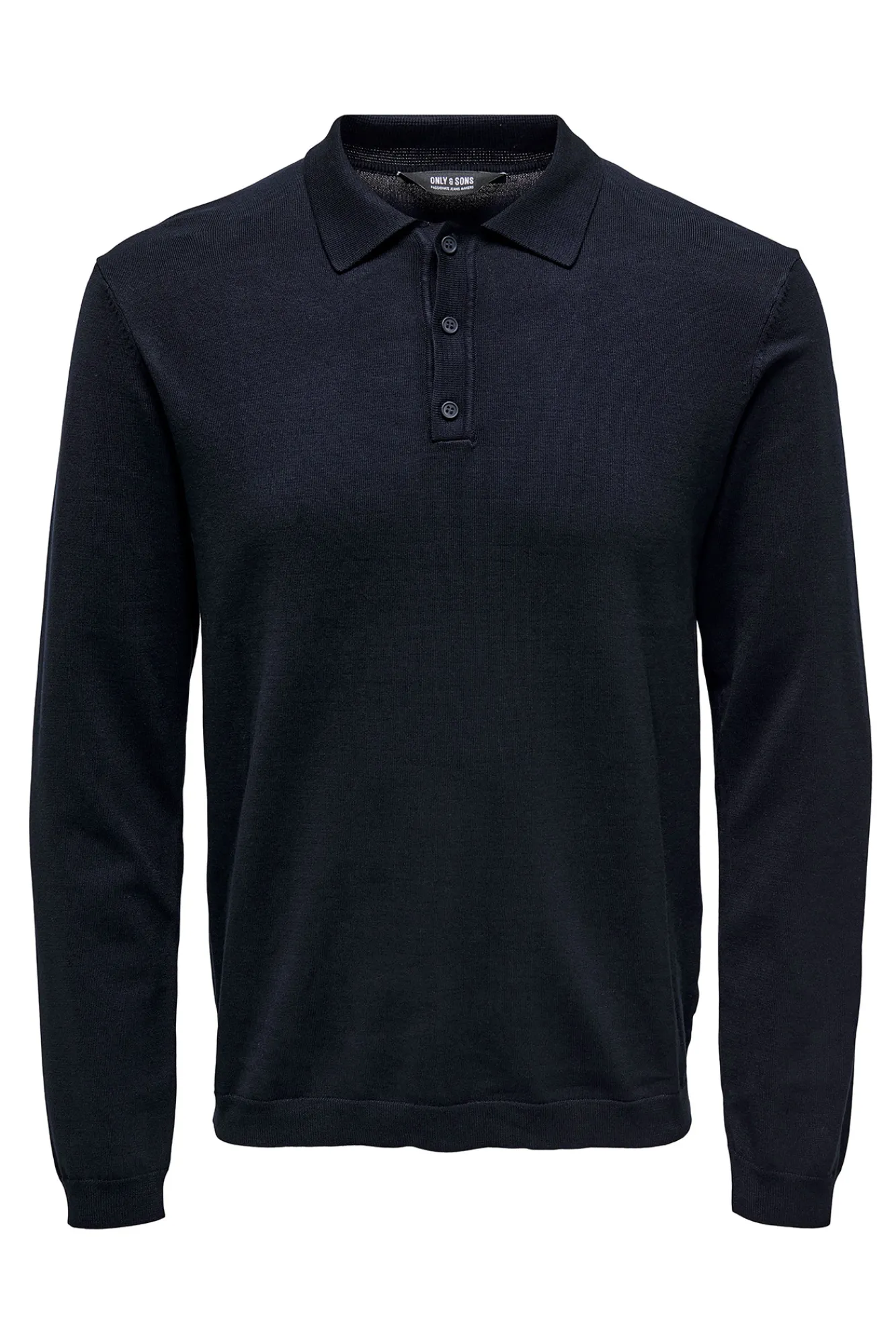 Only & Sons Polo Manga Larga Navy Outlet
