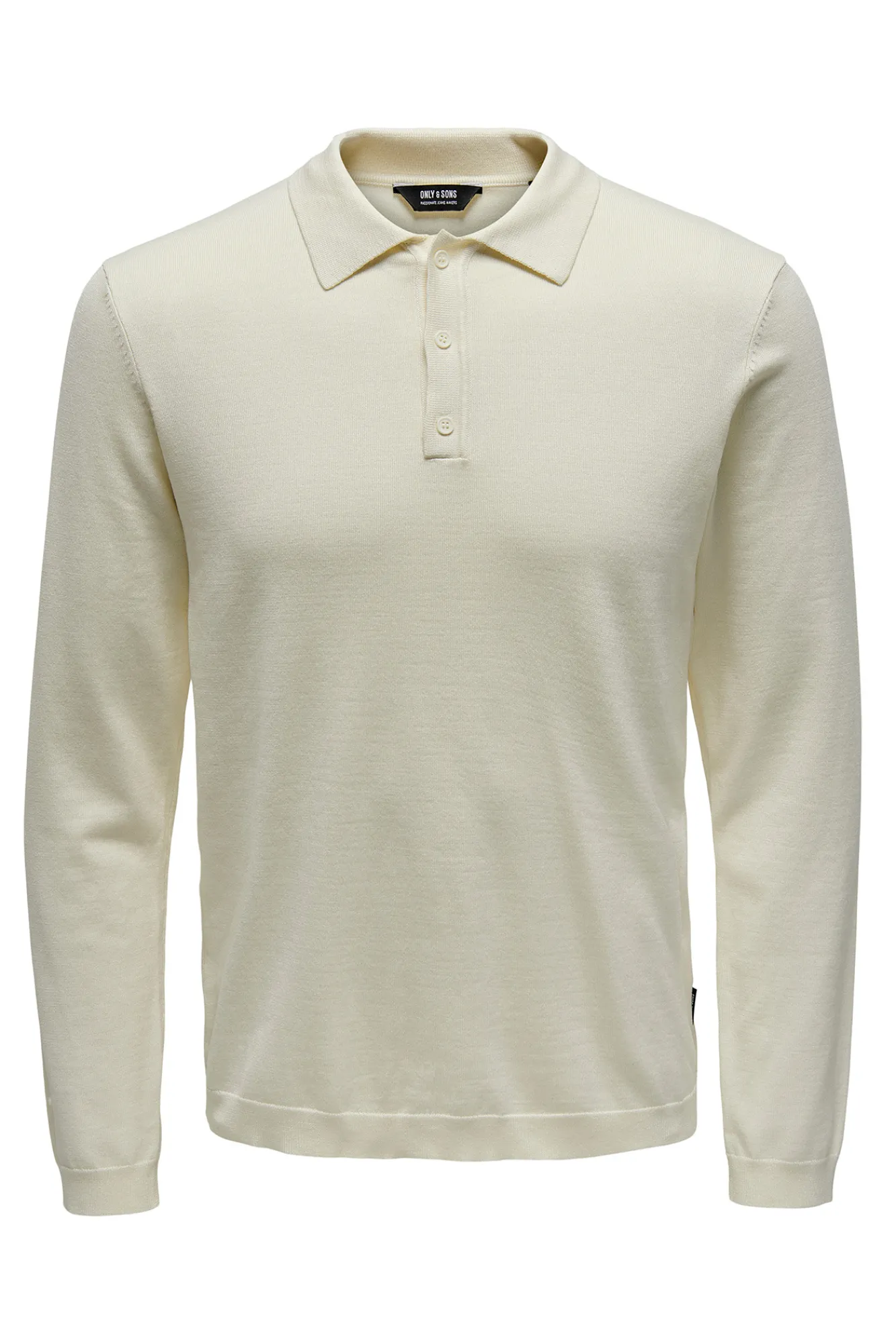 Only & Sons Polo Manga Larga Blanco Discount