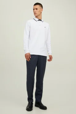 Jack & Jones Polo Manga Larga Blanco Outlet