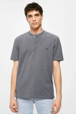 * Polo Mao Oxford Azul Oscuro Online
