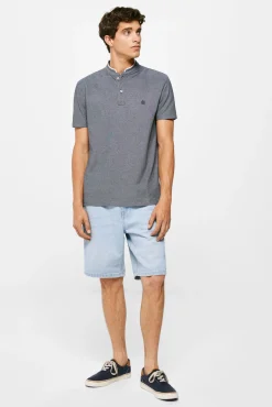 * Polo Mao Oxford Azul Oscuro Online