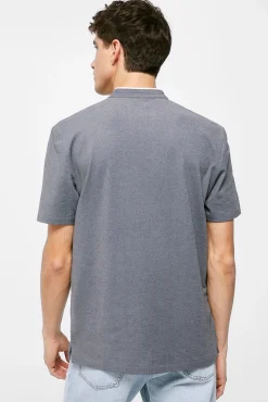 * Polo Mao Oxford Azul Oscuro Online