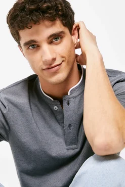 * Polo Mao Oxford Azul Oscuro Online