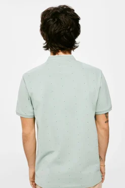 * Polo Mao Slim Estampado All Over Verde Best