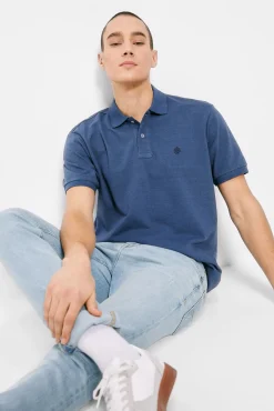 * Polo Overdye Azul Medio Hot