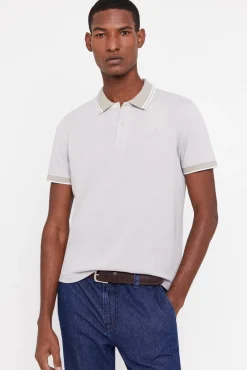 Cortefiel Polo Oxford Tip Beige Hot