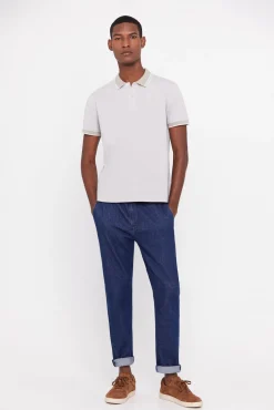 Cortefiel Polo Oxford Tip Beige Hot