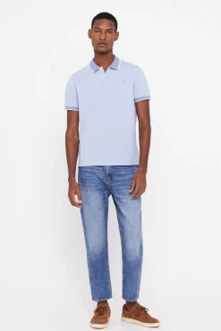 Cortefiel Polo Oxford Tip Azul Online