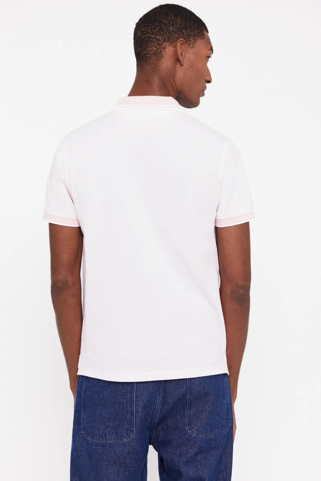 Cortefiel Polo Oxford Tip Rosa