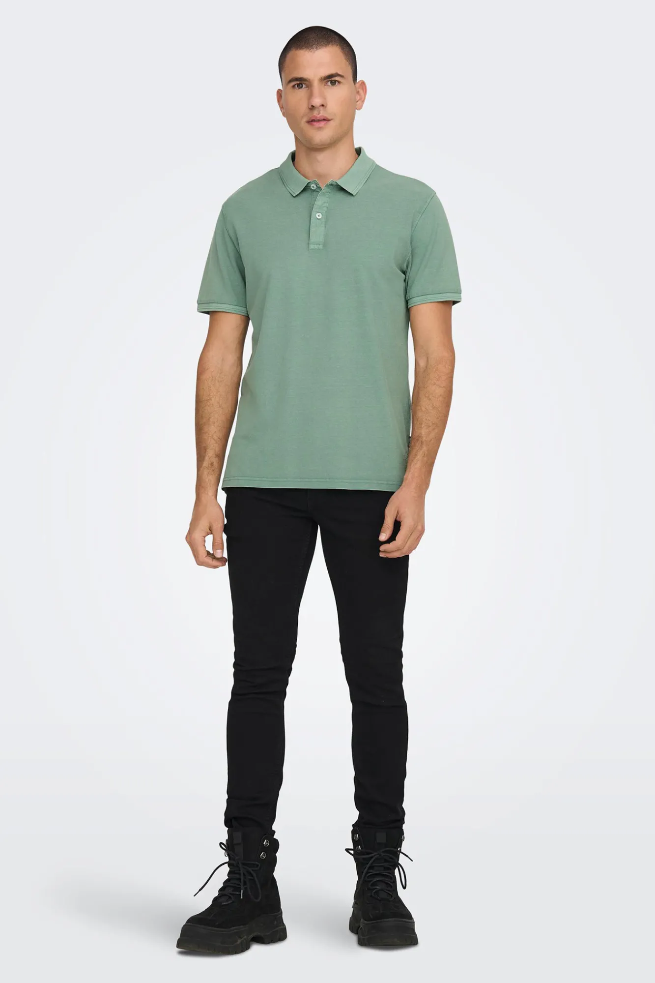 Only & Sons Polo Pique Verde Online