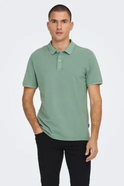 Only & Sons Polo Pique Verde Online