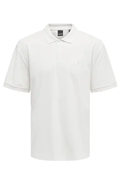 Only & Sons Polo Pique Blanco Online
